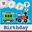 Imagen de Servilletas de Tren Todos a Bordo Happy Birthday papel 33cm (16 unidades)