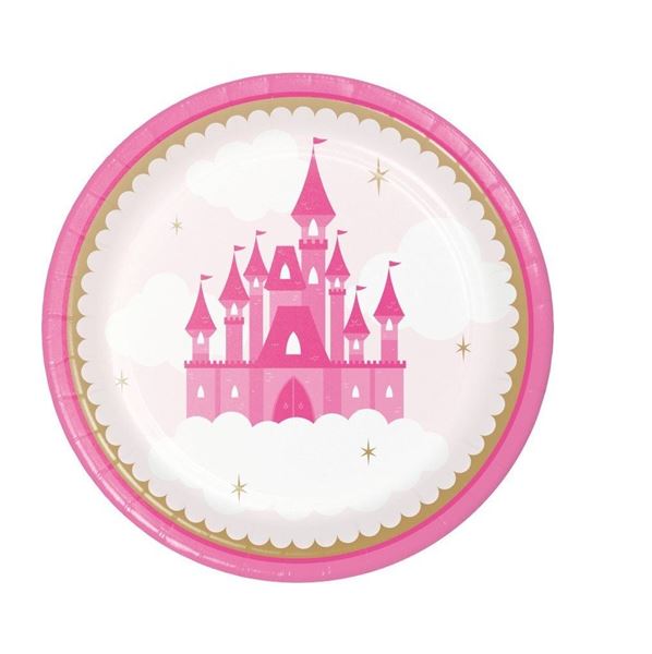 Picture of Platos Mi Princesa Infantil cartón 18cm (8 uds.)
