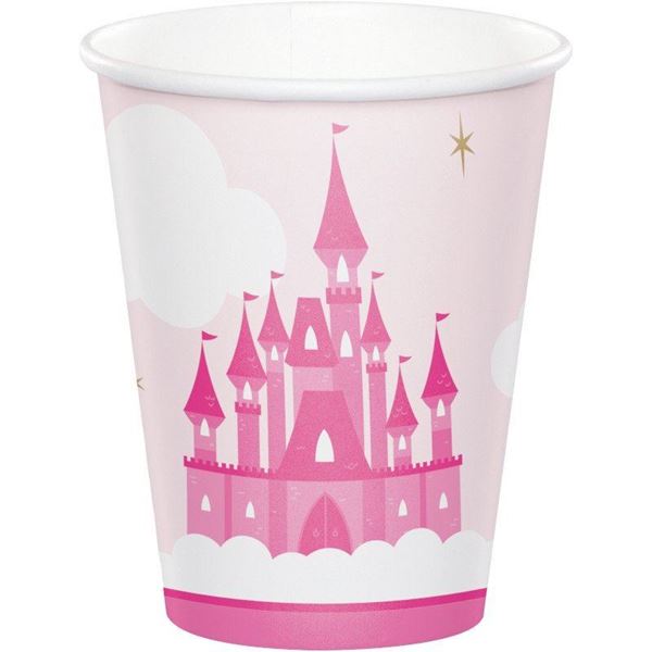 Picture of Vasos Mi Princesa Infantil cartón 230ml (8 unidades)