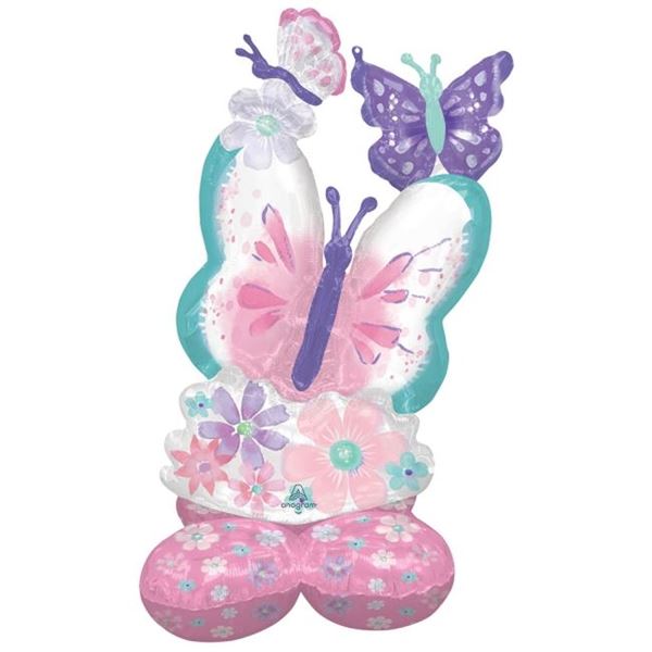 Imagen de Globo Mariposas con Base sin Helio (111cm)