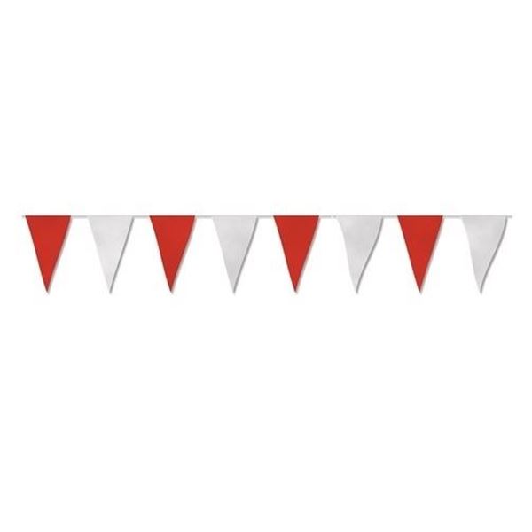 Imagens de Banderín Rojo y Blanco papel (50m)