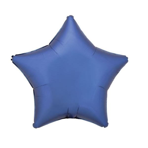 Picture of Globo Estrella Azul Satín (48cm)