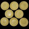 Picture of Platos Mostaza Forma Flor cartón 20cm (8 uds.)