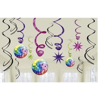 Imagen de Decorados Espirales Bola Disco Años 70 (12)