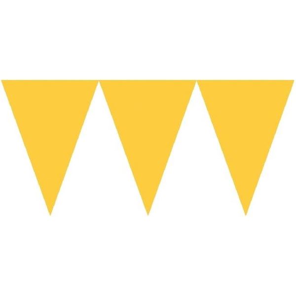 Imagen de Banderín Amarillo Triángulos papel (4,5m)