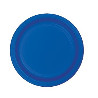 Imagen de Platos Azul Cobalto cartón 18cm (8 uds.)