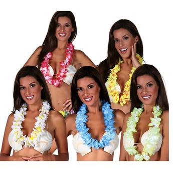 Imagen de Collar Lei Hawaiano Tela surtidos 