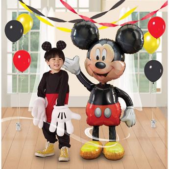 Decoración de fiesta de cumpleaños con temática de Mickey Mouse