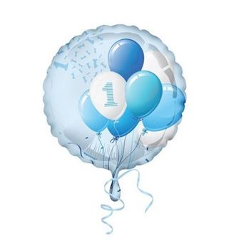 Picture of Globo Un Añito Azul Globos (45cm)