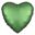 Picture of Globo Corazón Verde Satín Esmeralda (45cm)