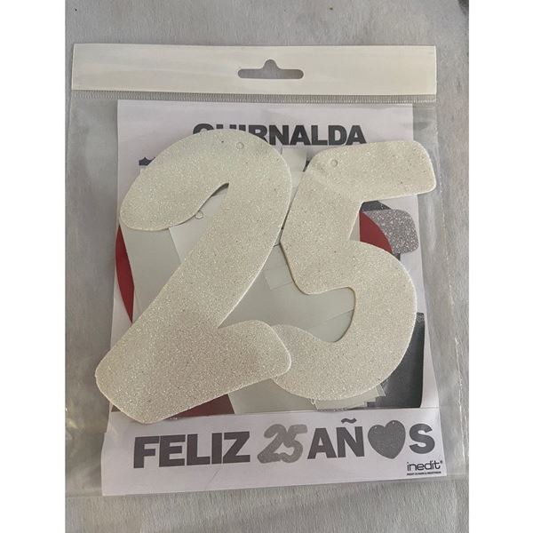Imagens de Guirnalda Feliz 25 Años cartón (3m)