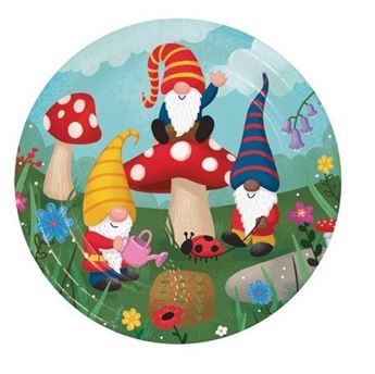 Imagens de Platos Cumpleaños Gnomos cartón 23cm (8)