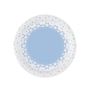 Imagens de Platos Azul con Blanco Estrellas cartón 18cm (8 unidades)