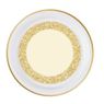 Imagens de Platos Modelo Glitter Dorado cartón 23cm (8 unidades)