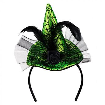 Imagen de Diadema Tiara Bruja Verde