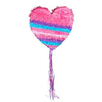 Imagen de Piñata Corazón Rosa 3D (37cm)
