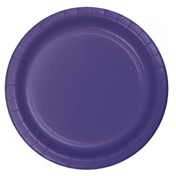 Imagen de Platos Morado cartón 23cm (8 unidades)