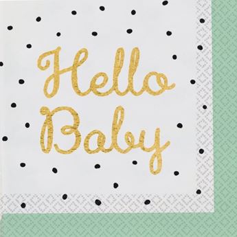 Imagen de Servilletas Hello Baby papel (16)