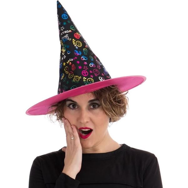 Imagen de Gorro Bruja Colores Neón