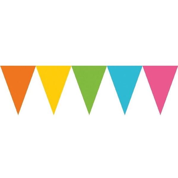 Imagen de Banderín Multicolor Triángulos papel (4,5m)