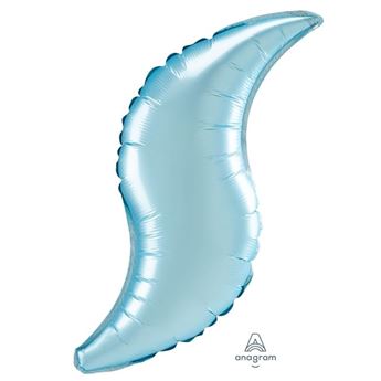 Imagen de Globo Curva Azul Pastel Satín 71cm (3 unidades)