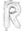 Picture of Globo Letra R Plateada Mini (33cm)