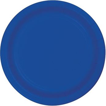 Imagen de Platos Azul Cobalto cartón 23cm (8 uds.)
