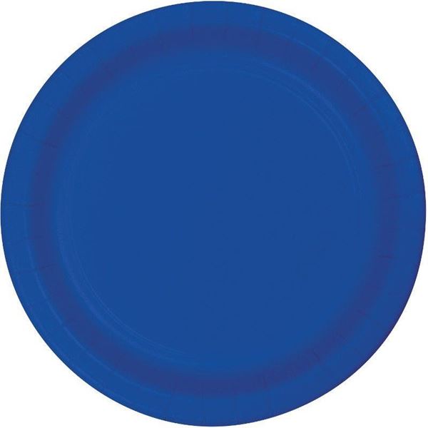 Imagen de Platos Azul Cobalto cartón 23cm (8 uds.)
