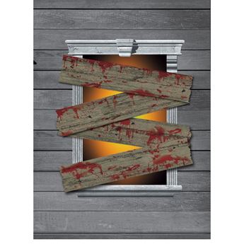 Picture of Decorado Ventana Tablas Maltrechas Terror (4)