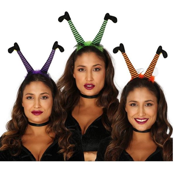 Picture of Diadema Bruja Piernas Halloween