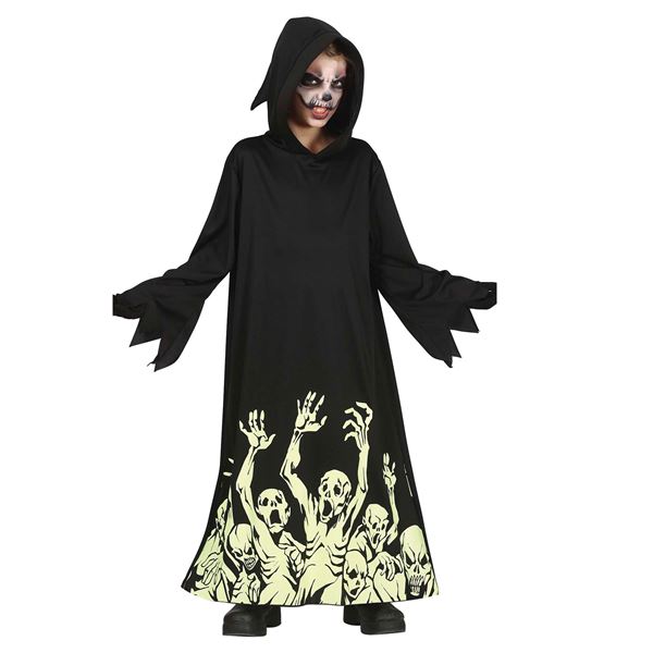 Imagen de Disfraz Muerte Glow Halloween Infantil (7-9 Años)
