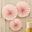 Imagens de Rosetones Rosa Pastel (3 uds.)
