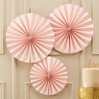 Imagen de Rosetones Rosa Pastel (3 uds.)