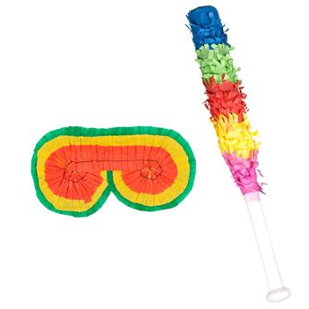 Imagen de Palo Golpear Piñata Mexicanas y Antifaz