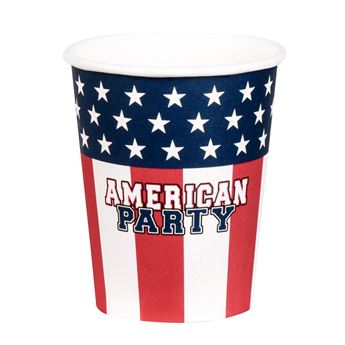 Imagen de Vasos Fiesta Americana cartón (10 uds)