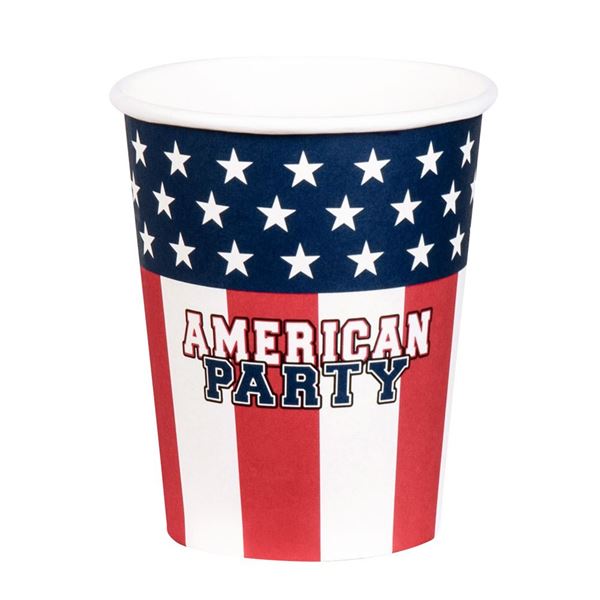 Picture of Vasos Fiesta Americana cartón (10 uds)