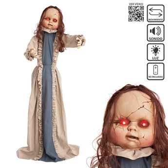 Imagens de Figura Muñeca Demoníaca con Luz y Sonido (150cm)