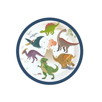 Imagens de Platos Dinosaurio Feliz cartón 18cm (8)
