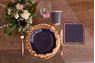 Picture of Platos Negro Elegante cartón 21cm (10 uds)