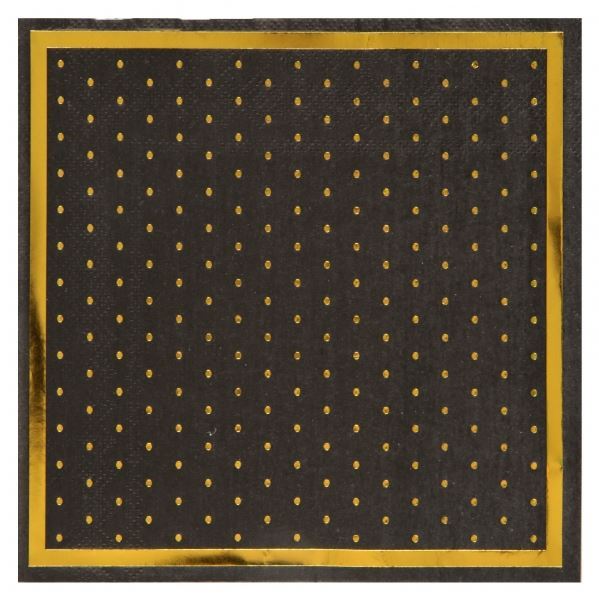 Imagen de Servilletas Negro Elegantes (20 uds)