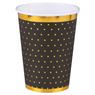 Picture of Vasos Negro Elegante cartón (10)