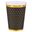Picture of Vasos Negros Puntos Elegantes cartón (10 unidades)