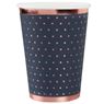 Picture of Vasos Azul Marino Puntos Elegantes cartón (10 unidades)