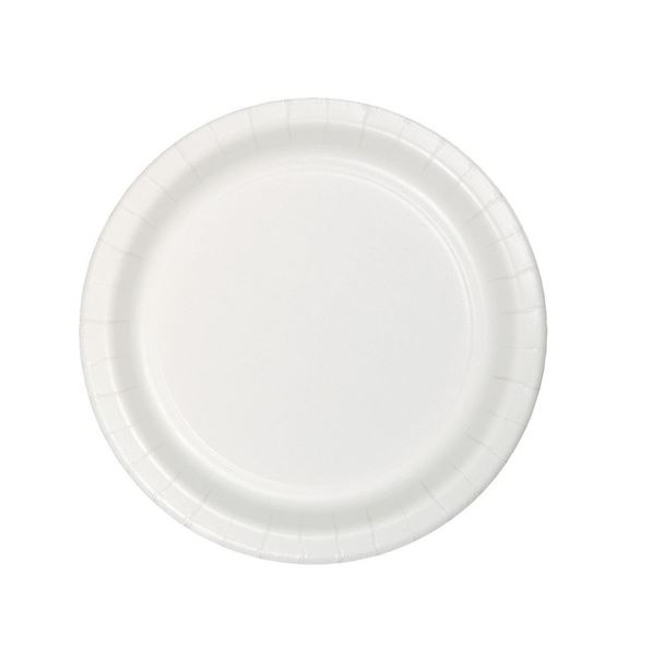 Picture of Platos Blancos Celebrations cartón 18cm (8 uds.)