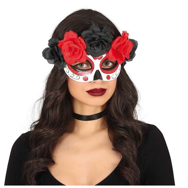 Picture of Antifaz Catrina Flores Halloween