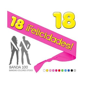 Imagen de Banda 18 Felicidades tela