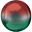 Imagens de Globo Rojo & Verde Esférico Orbz (38cm)