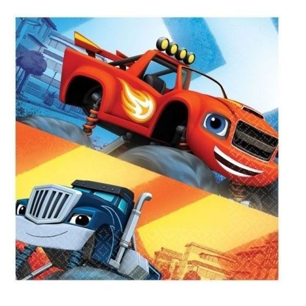 Imagen de Servilletas Blaze y los Monster Machines papel 33cm (20 unidades)
