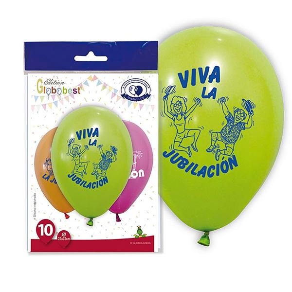 Imagen de Globos Viva la Jubilación (10 uds.)