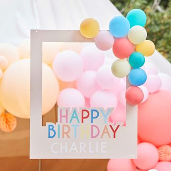 Imagens de Marco Photocall Cumpleaños Multicolor Personalizable